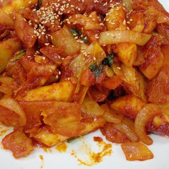 タッカルビ 鶏肉の辛い炒め物 レシピ 作り方 By 松子 女 楽天レシピ タッカルビ 鶏肉の辛い炒め物 レシピ 作り方 By 松子 女 楽天レシピ
